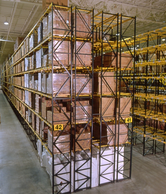 Double Stacked Selective Pallet Rack